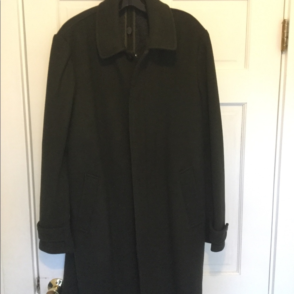 Todd Synder Men’s Double Knit Topcoat Olive